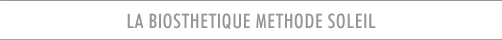 LA BIOSTHETIQUE METHODE REGENERANTE